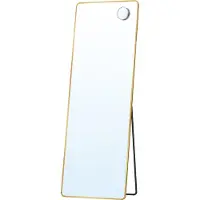 Songmics Spiegel – Rechthoekig – 160 x 50 cm – Lichtgoud
