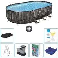Bestway Power Steel Ovaal - 610x366x122 cm - 5-delig - Model S662