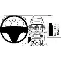 Brodit ProClip houder geschikt voor Opel Antara 2007-2015 Center mount