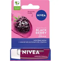 Nivea Verzorgende lippenbalsem Blackberry Shine, 4,8g