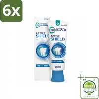 Sensodyne - Tandpasta - ProGlasur Active Shield - Fresh Mint - Frisse Munt - 75 ml - Voordeelverpakking - 6 stuks - Tandpasta - Glazuurbescherming