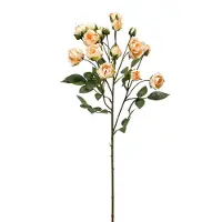 Emerald - Kunstbloem Roos mini 57cm licht peach - Kunstplant voor binnen
