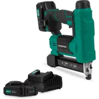 Vonroc Accu nagelpistool 20V – 2.0Ah - Incl. spijkers en nieten | Incl. 2 accu’s en snellader