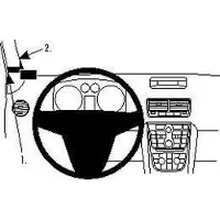 Brodit ProClip houder geschikt voor Opel Meriva 2011-2017 Left mount