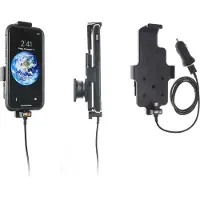 Brodit houder geschikt voor Apple iPhone X / Xs met of zonder hoes Actieve houder met 12V USB plug