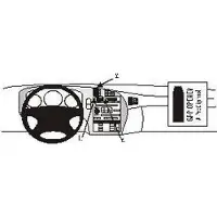 Saab ProClip houder geschikt voor Saab 9-5 1998-2005 Center mount