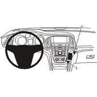 Brodit ProClip houder geschikt voor Opel Cascada 2014-2019 Angled mount