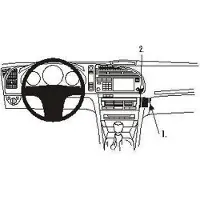 Brodit ProClip houder geschikt voor Saab 9-3 2003-2006 Angled mount