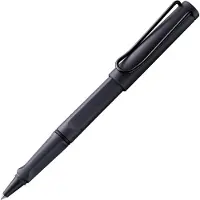 Lamy Safari Steel Black Rollerbalpen | Ergonomische grip | ASA-kunststof | Inclusief M 63 vulling blauw M