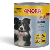 Amora Hond Sensitive 6x800g - Kip & Wortel