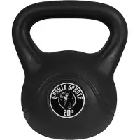 Gorilla Sports Kettlebell 20 kg zwart kunststof