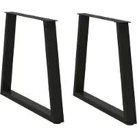 vidaXL Eettafelpoten 2 st V-vormig 70x(72-73,3) cm staal zwart