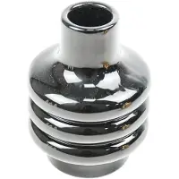 Housevitamin bubbel kandelaar zwart - Zwart / 7 x 7 x 10 cm / Keramiek