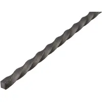 Alberts 432492 vierkante stang | gedraaid | staal | 1000 x 12 x 12 mm