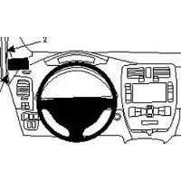 Brodit ProClip houder geschikt voor Nissan Leaf 2011-2017 Left mount