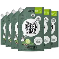Marcels Green Soap Marcel's Green Soap Handzeep Navulling - Bergamot Black Pepper - 6 x 500ml
