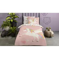 Good Morning Dekbedovertrek Unicorn Multi Katoen 24-140 x 200 / 220 cm | 1-Persoons