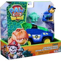 Ryhmä Hau - De Dino Film - Chase Dino Rescue Cruiser met klauw met veermechanisme en 2 actiefiguren