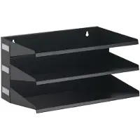 Durable sorteerrek, staal, 3 vakken, zwart