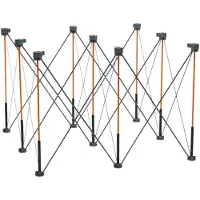 Bora Centipede Workbench Tall CT9 het complete inklapbare werktafel onderstel 121x121 cm - Extra hoog: 91,4 cm