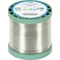 FELDER ISO-Core Clear SAC305 Soldeertin Spoel Sn96,5Ag3Cu0,5 0.250 kg 0.75 mm