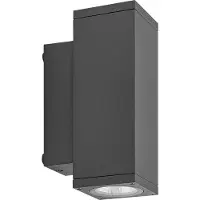 Deko-light LED-wandlamp buiten ShoreLine Pro Square, dimbaar, zwart, Aluminium, Modern, LED wandlamp buiten