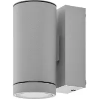 Deko-light Wandlamp buiten ShoreLine Pro Round, dimbaar, alu / grijs / zink, Aluminium, Modern, Wandlamp buiten