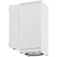 Deko-light LED-wandlamp buiten ShoreLine Pro Square, dimbaar, wit / opaal, Aluminium, Modern, LED wandlamp buiten