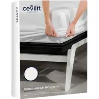 Cevilit Matrasbeschermer Topper Molton Stretch-1-persoons (80/90/100 x 200/210/220 cm)