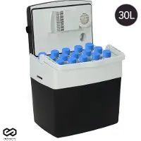 Infinity Goods - Elektrische Koelbox - 30L - Coolbox - 12V en 230V - Frigobox - Koelen en Verwarmen - Zwart