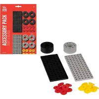 Plus plus Plus-Plus bouwplaat grijs/zwart klein en wielen: 26 stuks (3965)