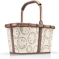 Reisenthel Carrybag Boodschappenmand - 22L - Smiley Teddy Chocolate Beige