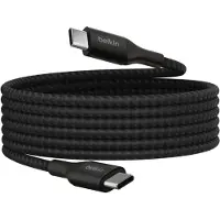 Belkin BOOST CHARGE 240W, zwarte USB-C/USB-C kabel, 2 meter, CAB015bt2MBK
