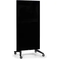 Legamaster Mobiel glassboard dubbelzijdig - 90 x 175 cm - Zwart