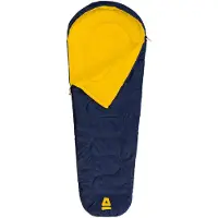 Abbey camp Kinderslaapzak - Mummiemodel - Blauw - 160 x 65/45 cm - Tochtrand