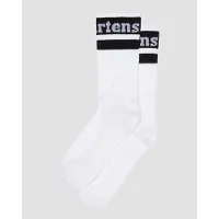 Dr. Martens Sokken - Athletic Logo Sock - white+black Organic Cotton Blend - S-M tot M-L - wit-zwart | Maat S-M