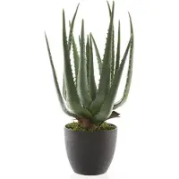 Décoris Kunstplant Aloe Vera in Pot Groen - 40 cm