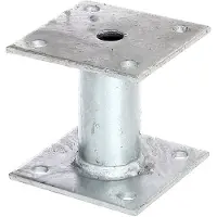 Alberts 219802 paalhouder | om op te schroeven | thermisch verzinkt | 100 x 100 mm