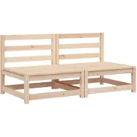 vidaXL Tuinbank zonder armleuningen 2 st 70x70x67 cm grenenhout