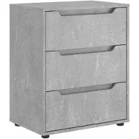 vidaXL Dressoir 60x40x73 cm spaanplaat betongrijs betongrijs