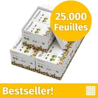 Infowerk NIEUW: Printerpapier Kopieerpapier 25000 Vel 50 x 500 A4 Premium Extra Wit CIE 160 Testwinnaar PEFC-gecertificeerd