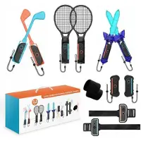 JYS Speelaccessoires - - Set van 12 in 1 - Compatibel met Nintendo Switch 2 - Sportgrepen - Golf en tennis