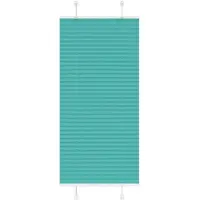 vidaXL Plissé rolgordijn 55x200 cm stofbreedte 54,4 cm petrol groen