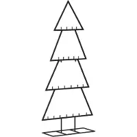 vidaXL Kerstdecoratie kerstboom 125 cm metaal zwart