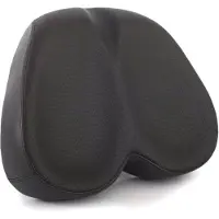 INF Ergonomisch Comfort Gel Fietszadel - Drukverlaging & Schokabsorberend Fietszadel Black