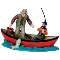 Lemax Kerstfiguur Canoe catch