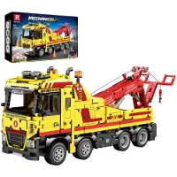 ReoBrix 22012 - Reddingswagen - Vrachtwagen met Kraan - Technisch Bouwpakket voor Kinderen en Volwassenen - compatibel met Mould King