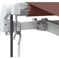 vidaXL Luifel automatisch uittrekbaar 450x350 cm bruin