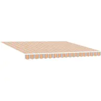 vidaXL Uitschuifbare luifel Meerkleurig 400 × 350 cm Polyester