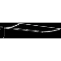 vidaXL Handbediende luifel met LED's Zand 5 × 3,5 m